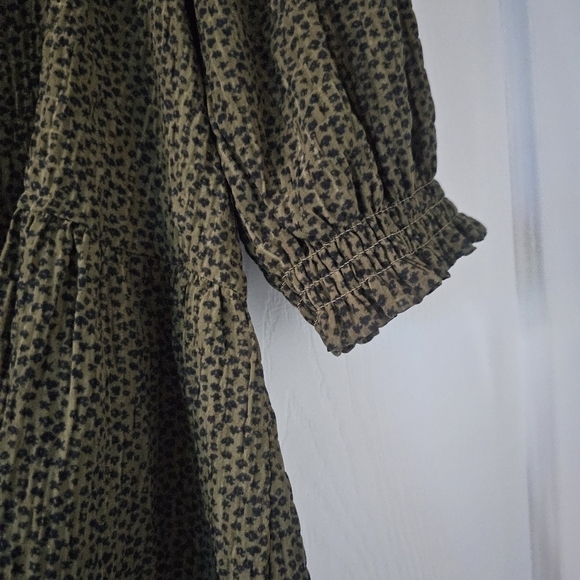 LOFT Dotted Smocked Peplum  Top - Picture 7 of 9